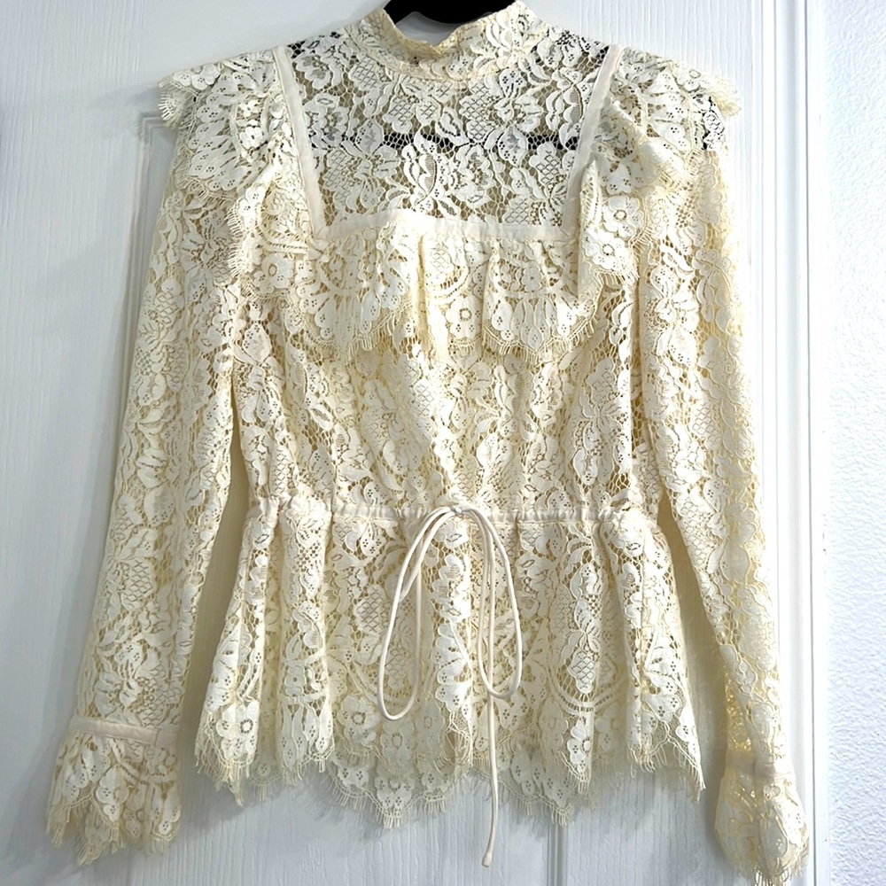 Ganni blouse long sleeves